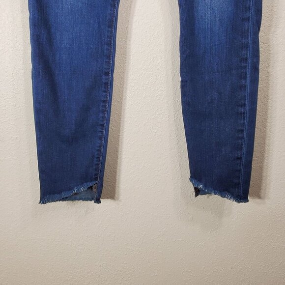 Joes Jeans Womens High Rise Skinny Ankle Jeans W25 Dark Wash Frayed Raw Hem - Picture 7 of 9